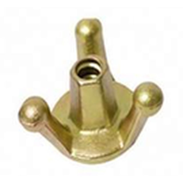 3-Wing Nut Base 80mm, Zinc — real component photo, SSI manufacturing